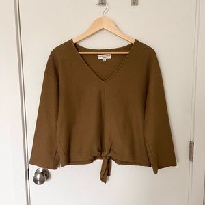 Madewell Texture & Thread Front Tie Top